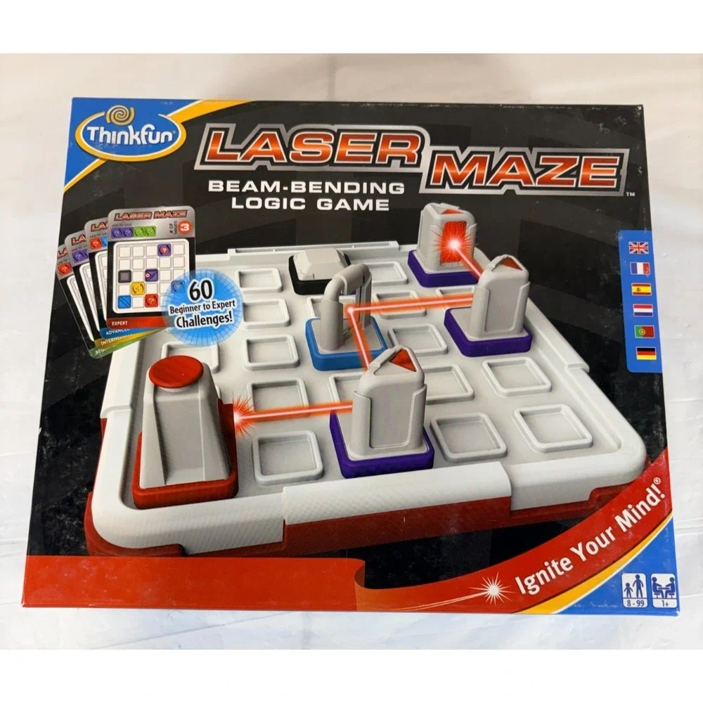 Think Fun Laser Maze Beam Bending Logic Game 60 Challenges, Stem Play Ages 8+‎